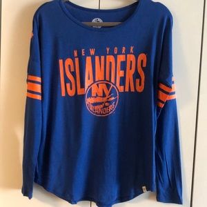 New York Islanders off the shoulder long sleeve T